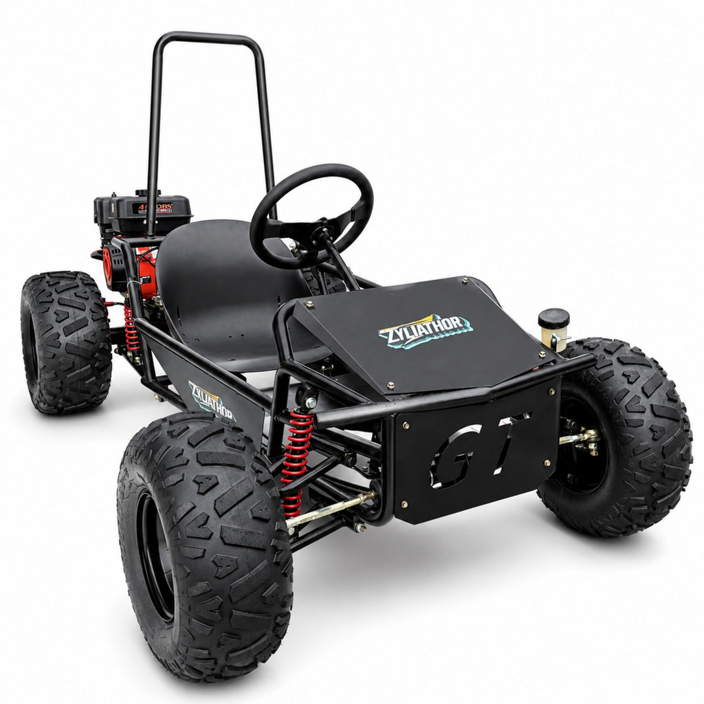 Zyliathor 212cc Gas Off-Road Go Kart, CVT, 35 MPH, Semi-Assembled