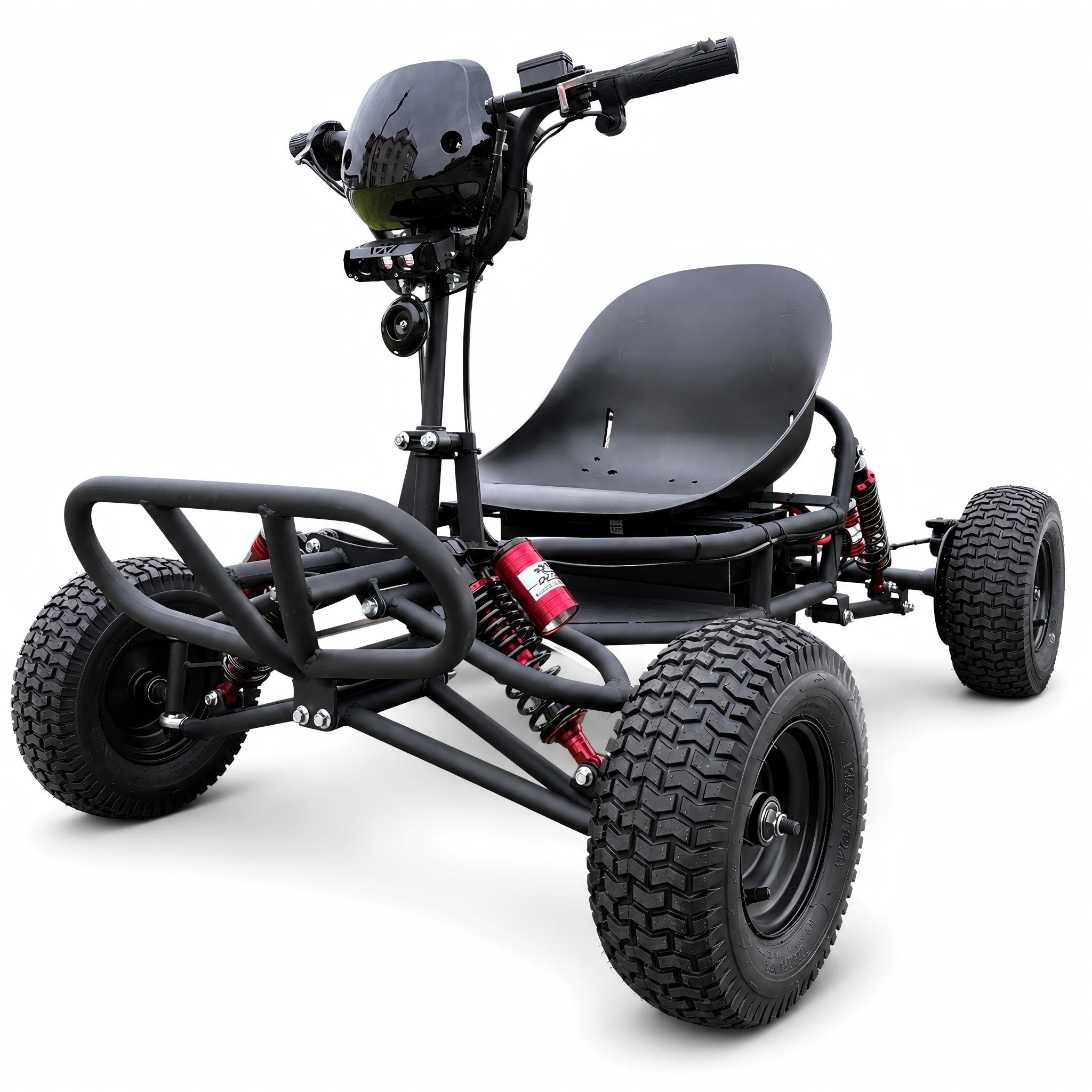 72V 3000W “Little Mountain Leopard” (Peak 25kW), 18S 52Ah, 75 mph,13x5.00-6 Tires,428 Chain