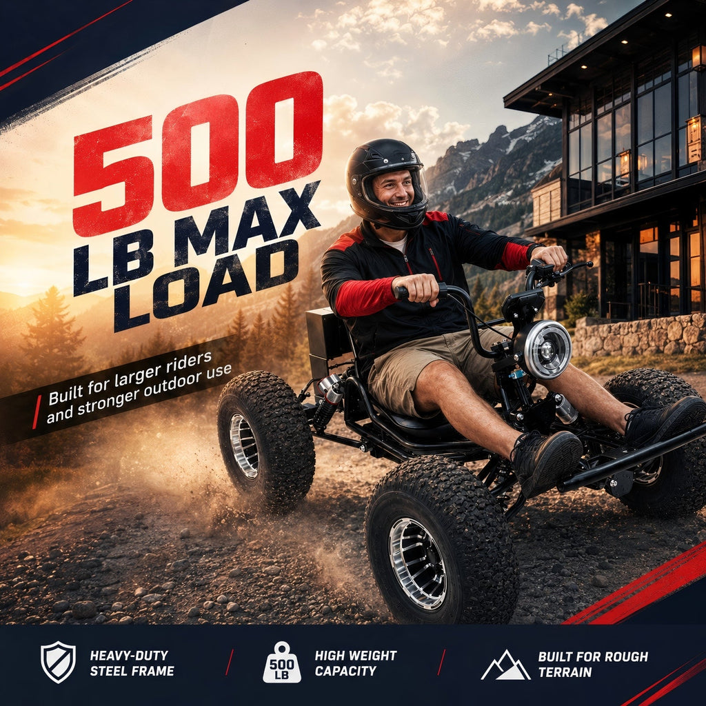 72V 3000W Electric Off-Road Go Kart for Adults & Teens, Peak 10.8kW, Up to 45 MPH, 26Ah battery 37-Mile Range