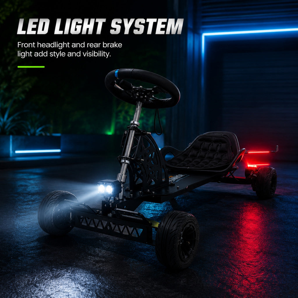 Zyliathor 48V 18Ah Electric Skateboard Go Kart for Adults & Kids
