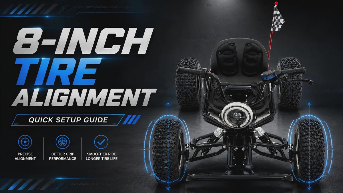 212cc Gas Powered Off-Road Go Kart , Up to 35 MPH, CVT Automatic,  AT145/70-6 Tire