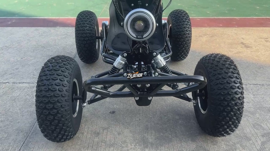 48V 20Ah Electric Off-Road Go Kart for Adults & Teens, Peak 4000W, Up to 31 MPH, 30-Mile Range