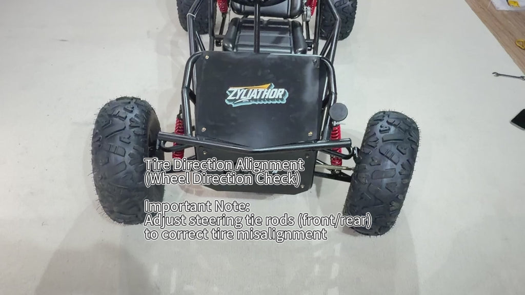 Zyliathor 212cc Gas Off-Road Go Kart, CVT, 35 MPH, Semi-Assembled