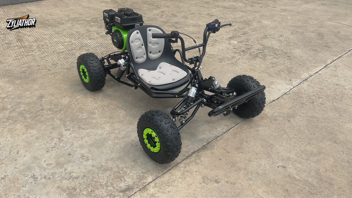 212cc Gas Powered Off-Road Go Kart , Up to 35 MPH, CVT Automatic,  AT145/70-6 Tire