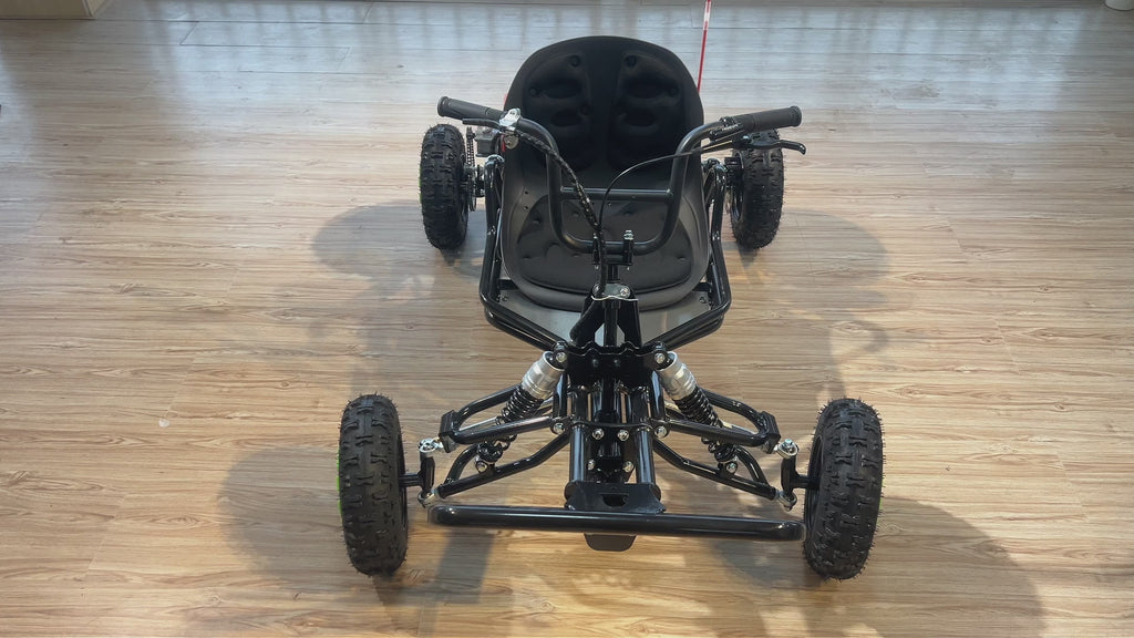 Gas Go Kart, 63.3cc Up to 28MPH, Pull Start，6" All-Terrain Tires