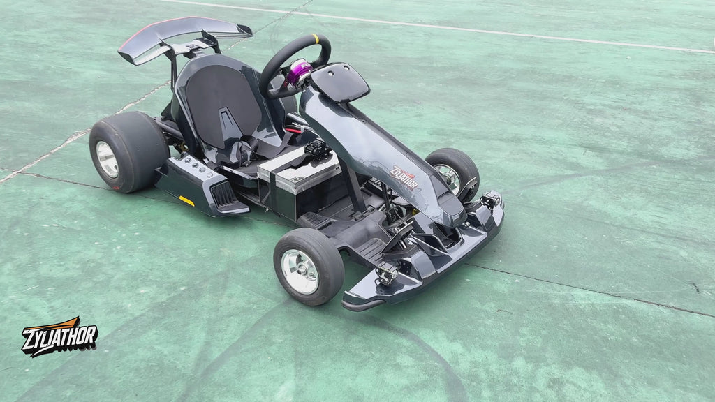 72V 3000W “Little Cyclone” Electric Racing Go-Kart, Peak 28kW, 52Ah Battery