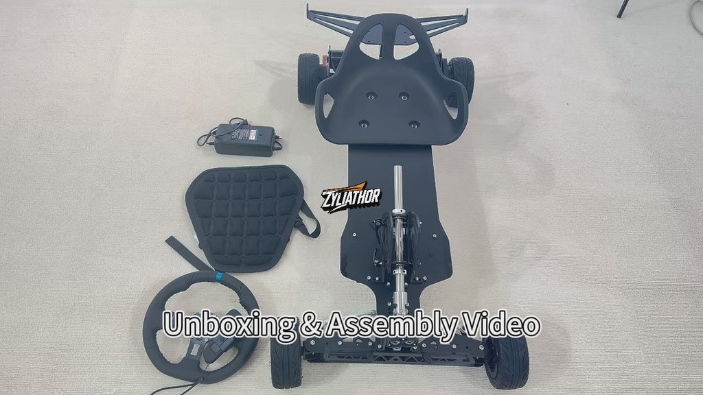 Zyliathor 48V 18Ah Electric Skateboard Go Kart for Adults & Kids