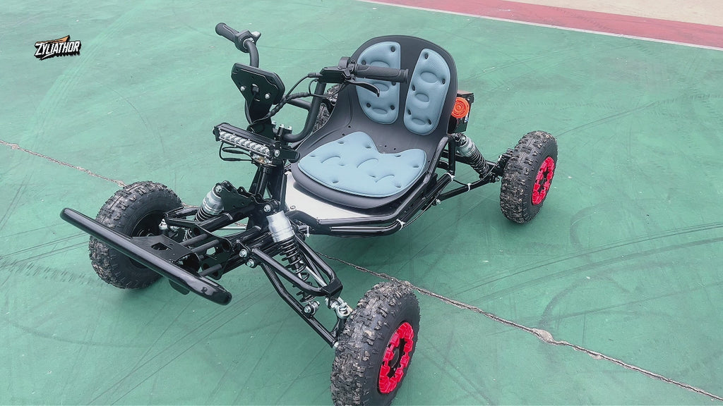 48V 20Ah Up to 30 Mile Range, Peak 2500W Off Road Go Kart,Electric Go Kart for Adults & Teens